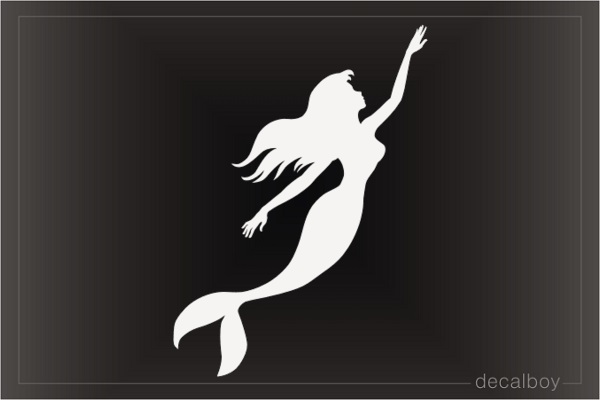 Swimming Mermaid Decal