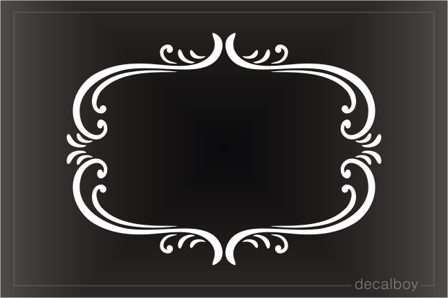 Swirl Frame Decal