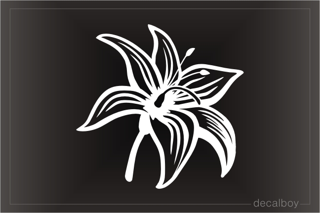 Tiger Lilly Window Decal