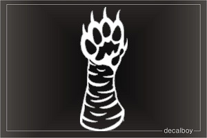 Tiger Paw Window Decal