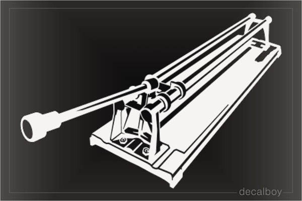 Tile Cutter Tool Decal