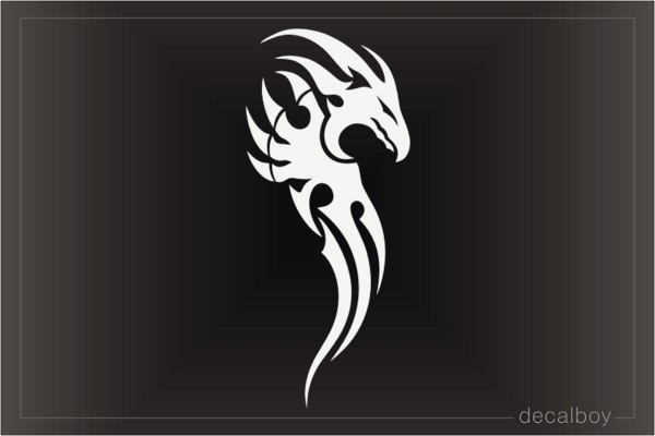 Tribal Dragon Flames Decal