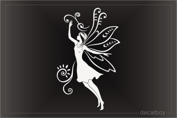 Tribal Fairy Girl Decal