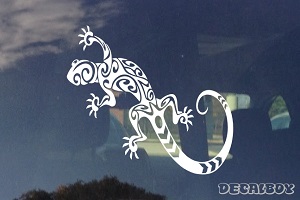 Tribal Lizard Window Decal