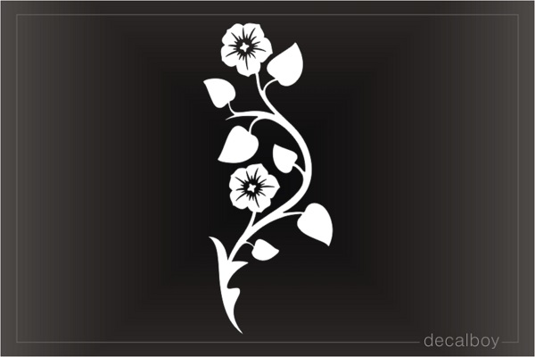 Tribal Pansy Flower Decal