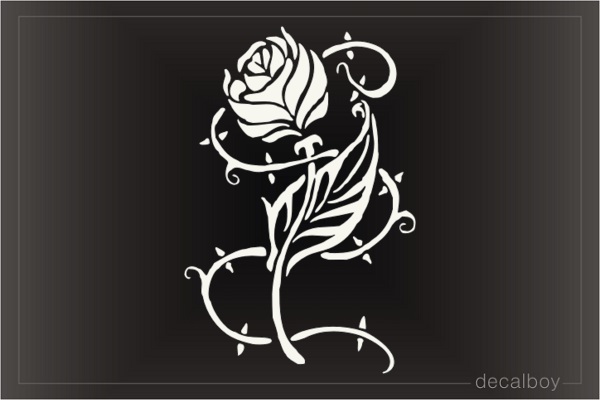 Tribal Rose Decal