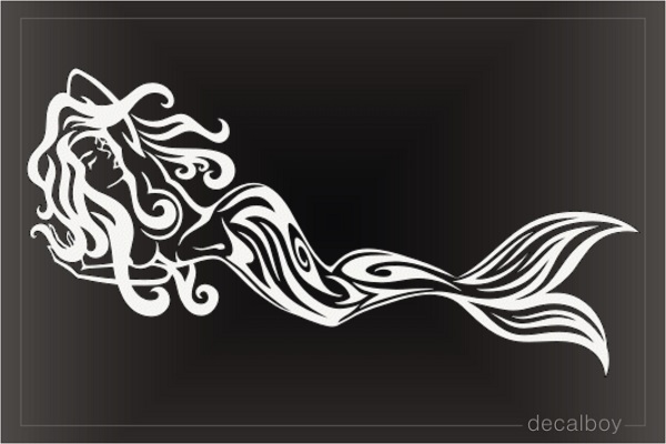 Tribal Sleeping Mermaid Decal