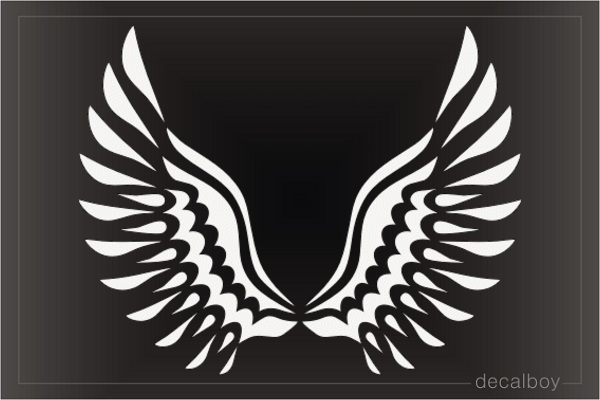 Tribal Wings Tattoo Decal