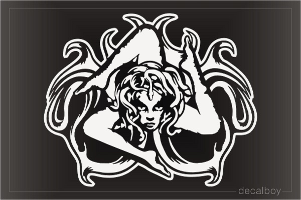 Trinacria In Flames Decal