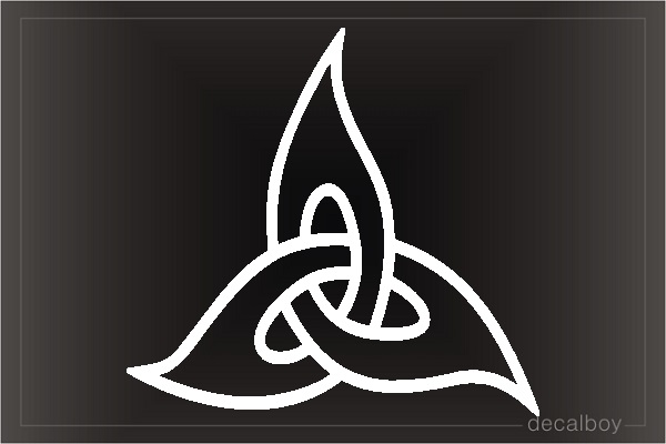 Triquetra Tribal Sign Symbol Tattoo Window Decal