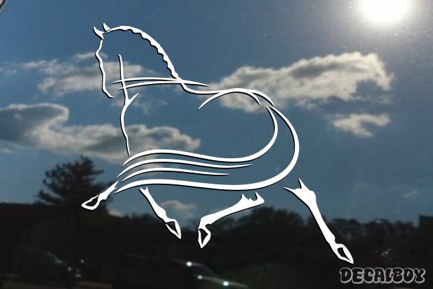 Trotting Arabian Horse Decal