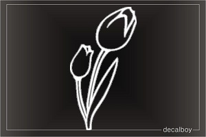 Tulip Window Decal