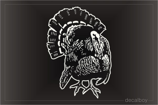 Turkey Bird Window Decal