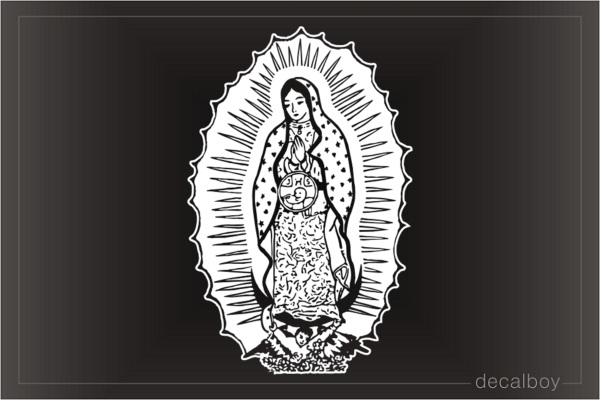 Virgine Gvadelupe Saint Window Decal