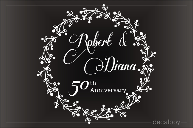 Wedding Anniversary Decal