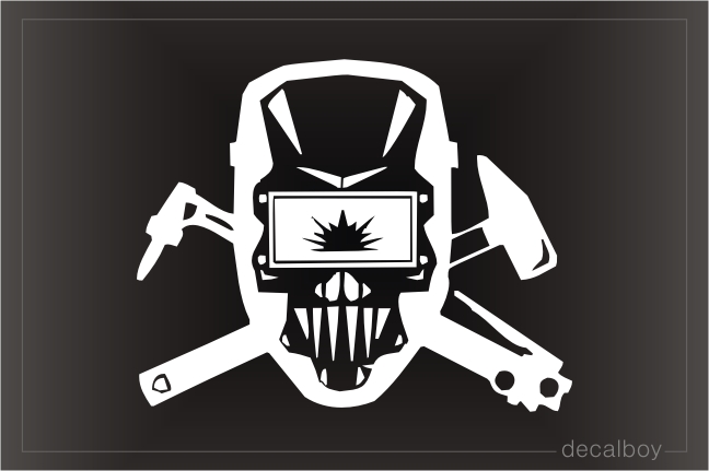 Welders Helmet Decal