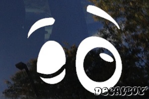 Winking Eye Car Decal