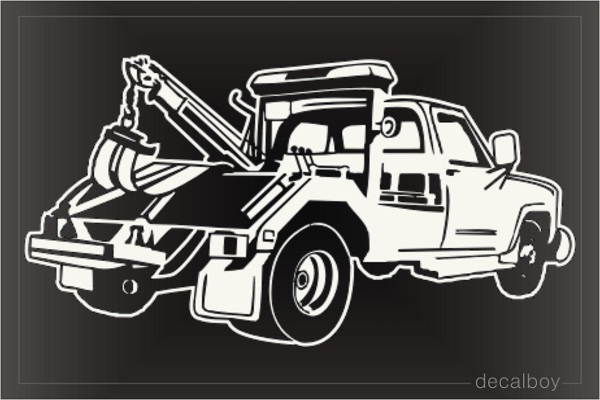 Wrecker Tow Truck Car Decal