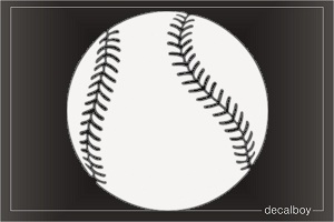 Yellow Softball Decal