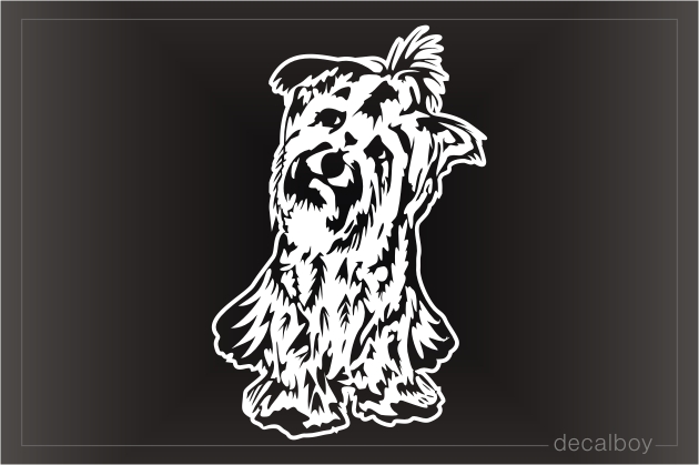 Yorkshire Terrier Dog Car Window Decal