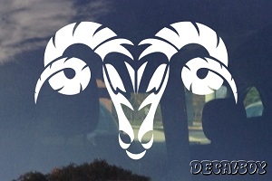 Zodiac Tribal Ram Sign Auto Window Decal