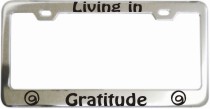 Gratitude Frame Chrome License Frame