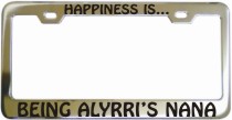 Happiness Is Chrome License Frame