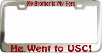 Hero USC Chrome License Frame