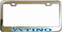 Latino Frame Chrome License Frame