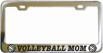 Volleyball Frame Chrome License Frame