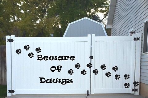 Beware Of Dawgs Wall Decal