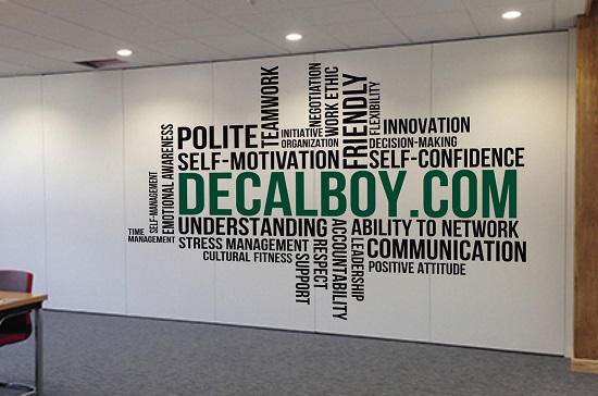 Custom Name Office Wall Decal