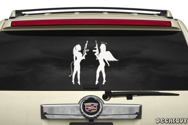 Decal Angel Devil Girls