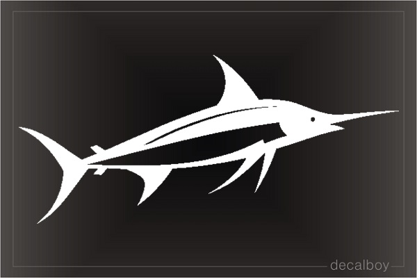 Swordfish 9 Window Decal