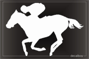 Horse Race Car Window Decal