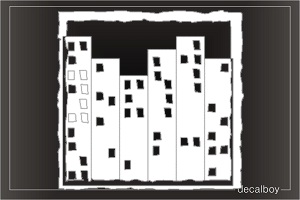 Buildings Car Decal