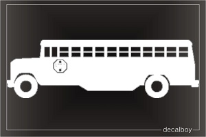 School Bus 5 Window Decal
