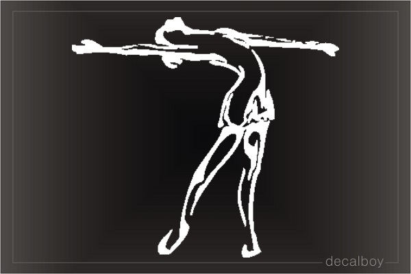 Ballet Dancer 654 Car Window Decal