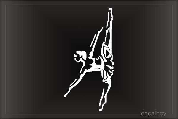 Ballet Dancer Car Window Decal