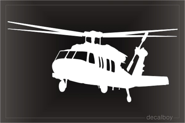 CH 60 Black Hawk Helicopter Decal