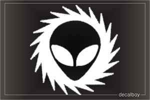 Alien 10 Car Window Decal