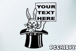 Bunny 2 Car Window Decal