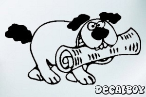 Dog With Car Window Decal