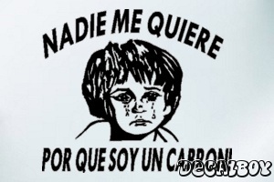 Nadie Me Quiere Car Window Decal