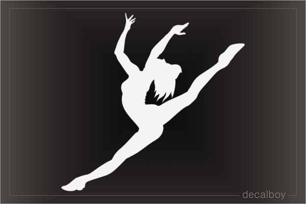 Dancer Girl Car Window Decal