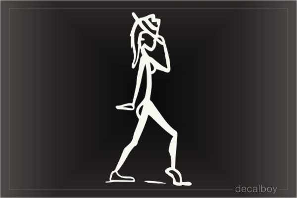 Dancer Hip Hop Car Window Decal