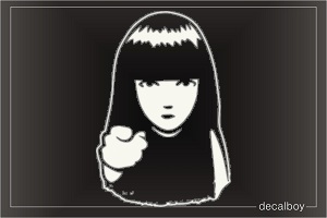Em Face Car Window Decal