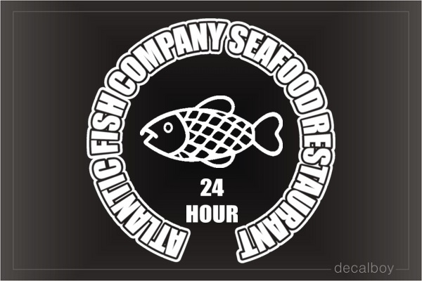 Fish Company Seafood Restaurant Decal