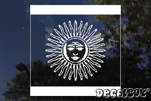 Flag Argentina Auto Decal