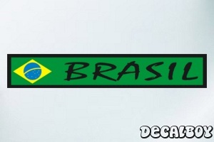 Flag Brazil Color Auto Decal